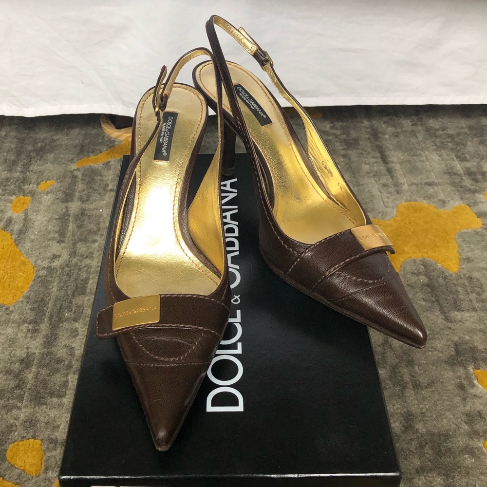 Authentic D&G Slingback heels